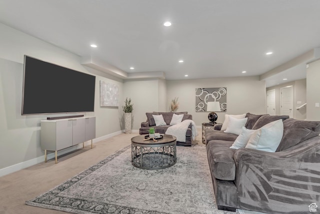 11531 S 840 W, Draper, UT 84020 - living room with carpet flooring and recessed lighting