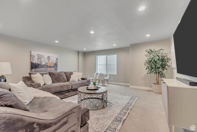 11531 S 840 W, Draper, UT 84020 - living room with light carpet and recessed lighting