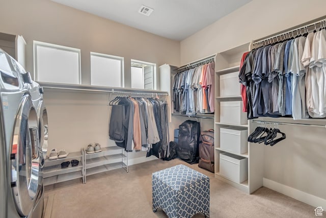 11531 S 840 W, Draper, UT 84020 - walk in closet featuring separate washer and dryer and carpet