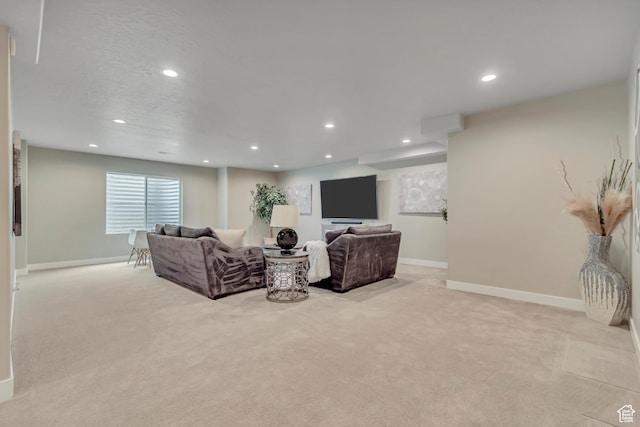 11531 S 840 W, Draper, UT 84020 - living area with light carpet and recessed lighting