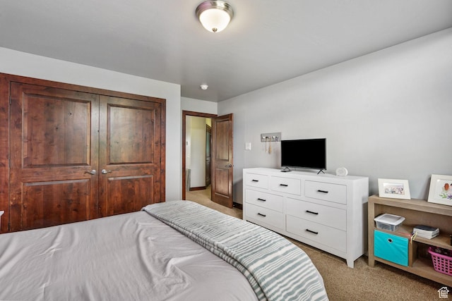 5584 N Gentle Breeze Ct, Stansbury Park, UT 84074 - bedroom featuring light carpet and a closet