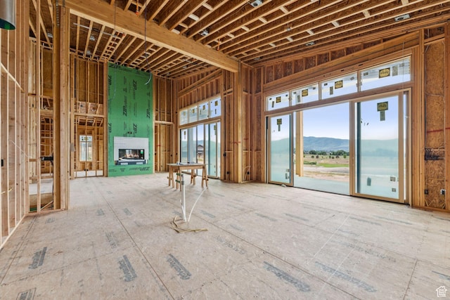 197 N Abajo Peak Way Unit 398, Heber City, UT 84032 - misc room featuring a mountain view and a glass covered fireplace