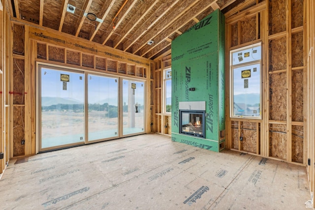 197 N Abajo Peak Way Unit 398, Heber City, UT 84032 - unfurnished living room featuring a multi sided fireplace