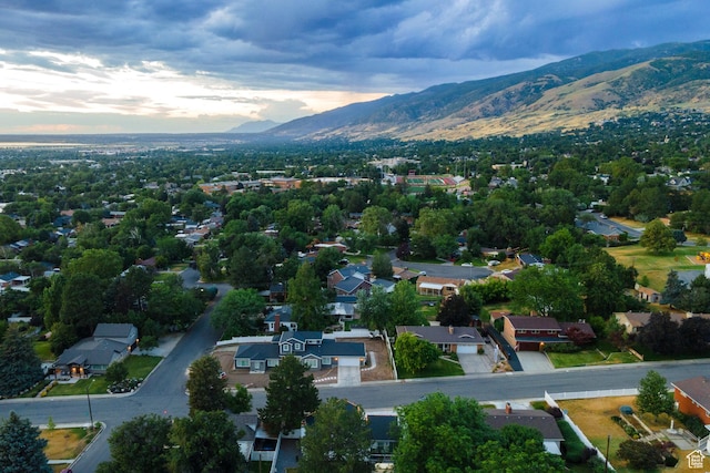 534 E 1400th St S, Bountiful, UT 84010 - aerial view at dusk of a mountain view and a residential view
