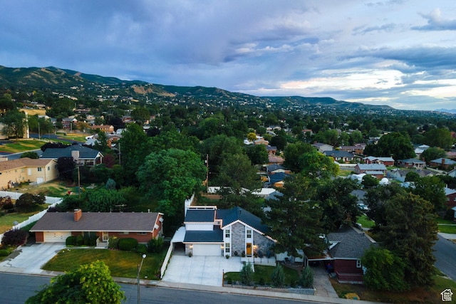 534 E 1400th St S, Bountiful, UT 84010 - aerial view of property and surrounding area featuring a mountain backdrop and nearby suburban area