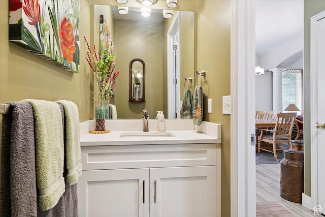 3680 N 2300 E, Layton, UT 84040 - bathroom with vanity and decorative columns
