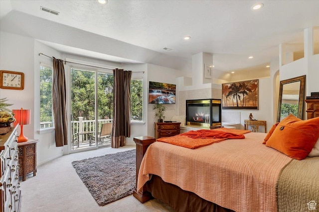 3680 N 2300 E, Layton, UT 84040 - bedroom featuring carpet, access to outside, and recessed lighting