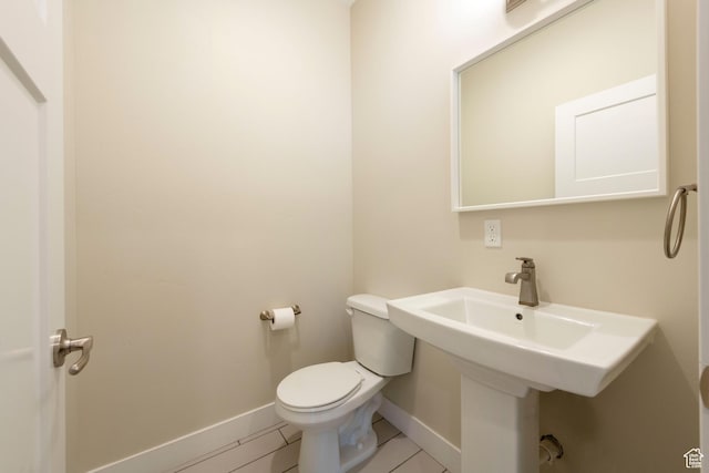 1233 S 2240 E, Heber City, UT 84032 - half bathroom with toilet and tile patterned flooring