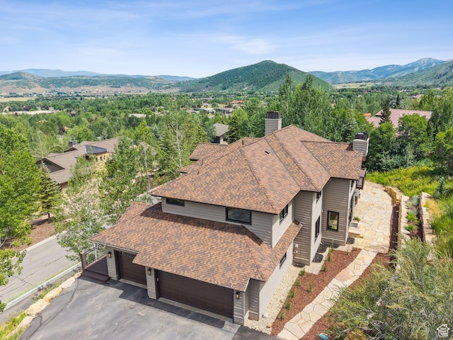 4670 Nelson Ct, Park City, UT 84098 - view from above of property with a mountainous background