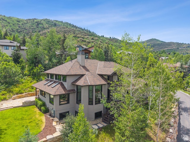 4670 Nelson Ct, Park City, UT 84098 - view of mountain background featuring a heavily wooded area