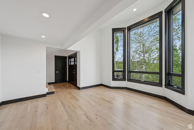 4670 Nelson Ct, Park City, UT 84098 - empty room with light wood-type flooring and recessed lighting