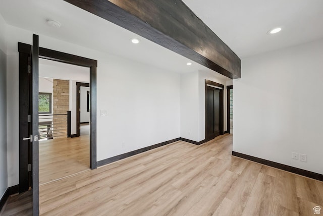 4670 Nelson Ct, Park City, UT 84098 - spare room with light wood-style floors, recessed lighting, and a smoke detector