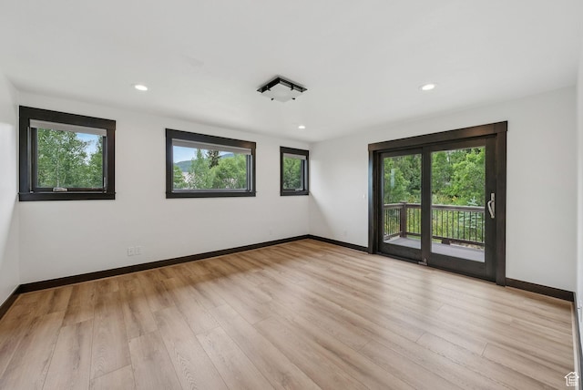 4670 Nelson Ct, Park City, UT 84098 - spare room featuring light wood finished floors and recessed lighting