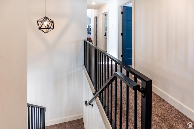 373 W Rendezvous Way N, Garden City, UT 84028 - stairway with carpet and baseboards