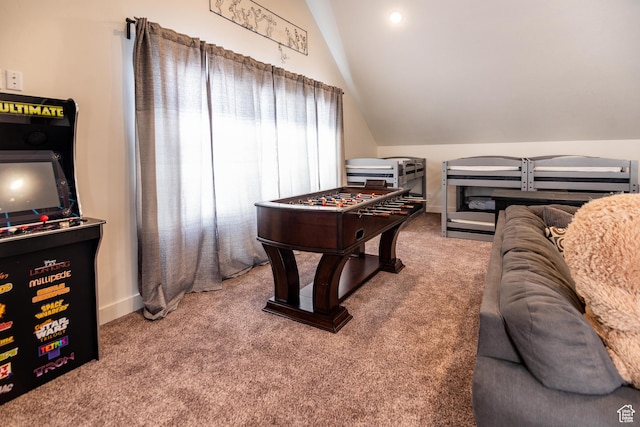 373 W Rendezvous Way N, Garden City, UT 84028 - playroom with lofted ceiling and carpet