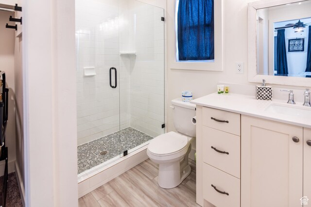 373 W Rendezvous Way N, Garden City, UT 84028 - bathroom featuring vanity and a stall shower