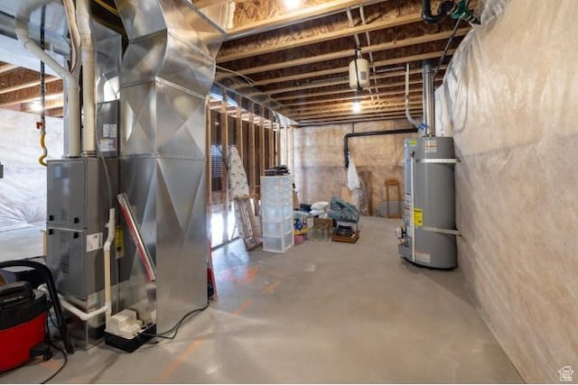 4178 E 5000 S, Vernal, UT 84078 - unfinished below grade area with strapped water heater