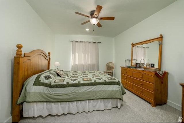 4178 E 5000 S, Vernal, UT 84078 - carpeted bedroom with a ceiling fan and baseboards