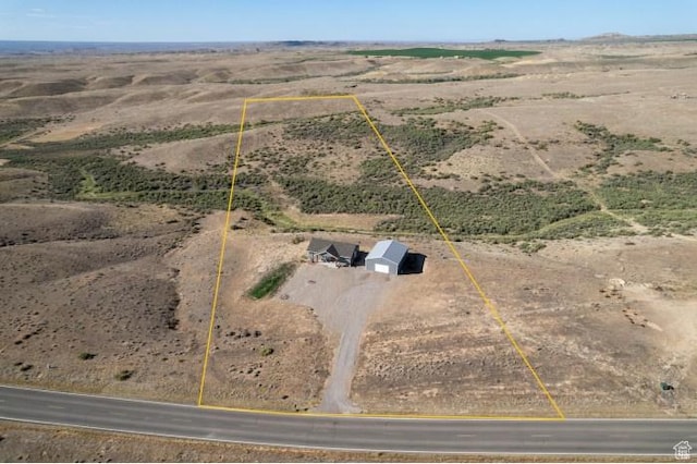 4178 E 5000 S, Vernal, UT 84078 - view of rural area with property parcel outlined and a desert landscape