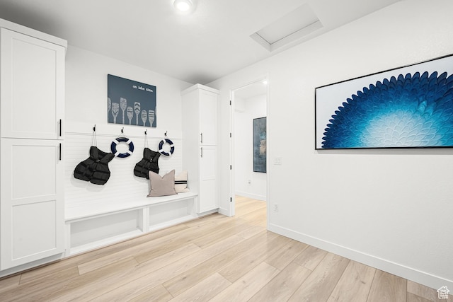 578 S Cecita Way Unit 91, St George, UT 84770 - mudroom with attic access and light wood-type flooring
