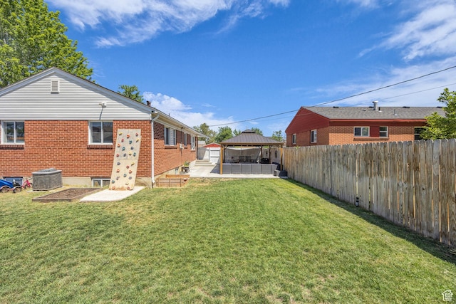 4682 S 475 W, Washington Terrace, UT 84405 - fenced backyard with a gazebo and a patio