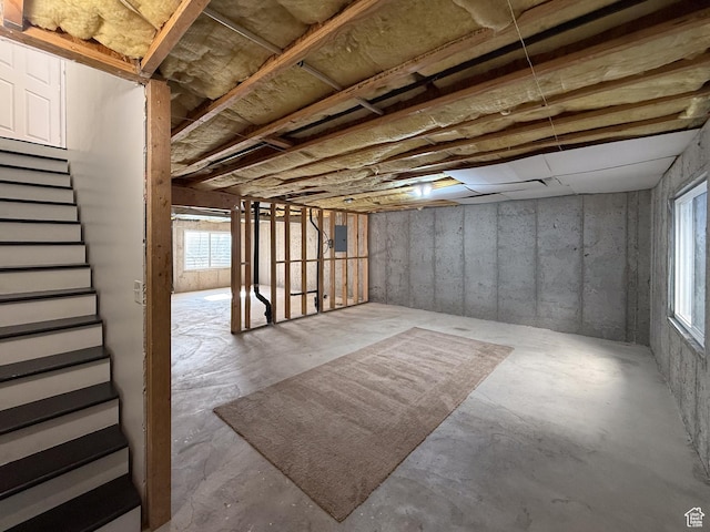 1356 S 1400 E, Provo, UT 84606 - below grade area with stairway and electric panel