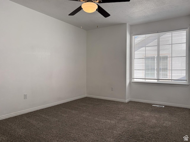1356 S 1400 E, Provo, UT 84606 - unfurnished room featuring ceiling fan, carpet flooring, and a textured ceiling
