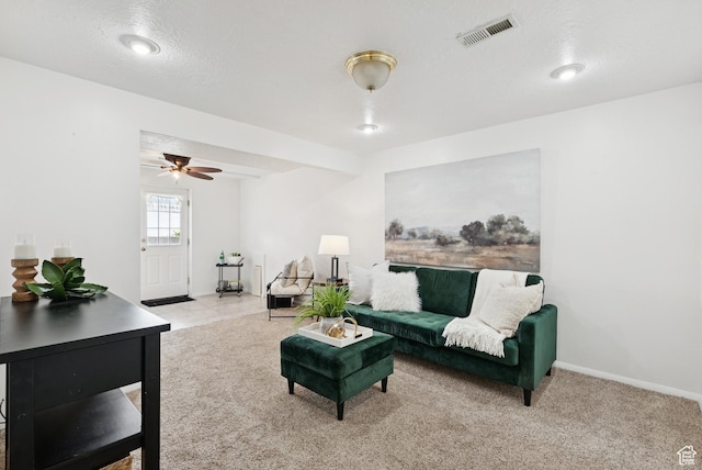 1074 E Spring Ridge Dr, Sandy, UT 84094 - living area with baseboards and ceiling fan