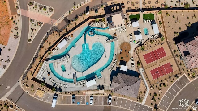 1210 N Mistico Aly, Washington, UT 84780 - aerial view of a pool area