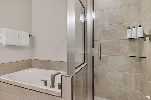 1210 N Mistico Aly, Washington, UT 84780 - full bathroom featuring a garden tub and a stall shower