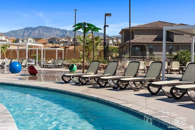 1210 N Mistico Aly, Washington, UT 84780 - community pool featuring a residential view, a patio area, and a mountain view