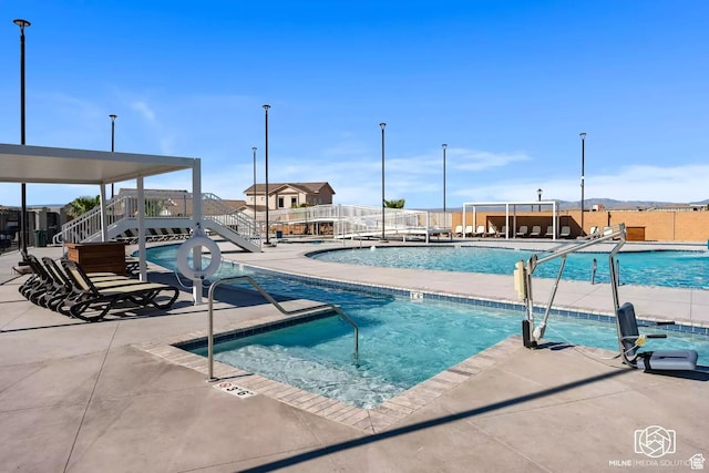 1210 N Mistico Aly, Washington, UT 84780 - community pool featuring a patio area and stairs
