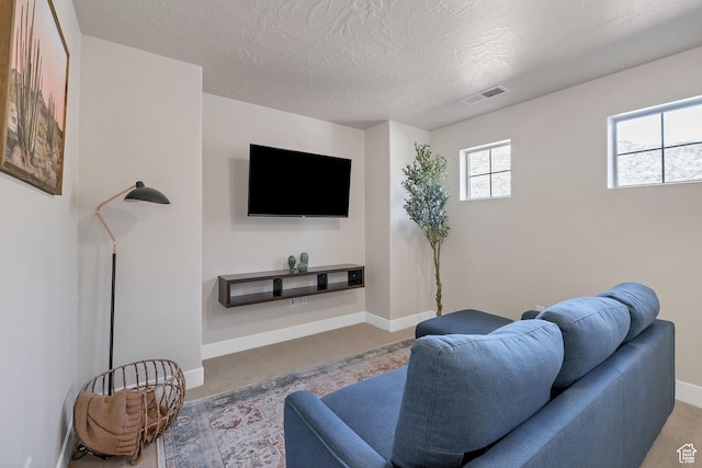 1210 N Mistico Aly, Washington, UT 84780 - living area with a textured ceiling and baseboards