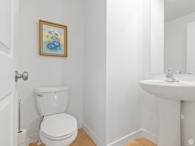 2309 N Wildwood Ln, Heber City, UT 84032 - bathroom featuring toilet and wood finished floors