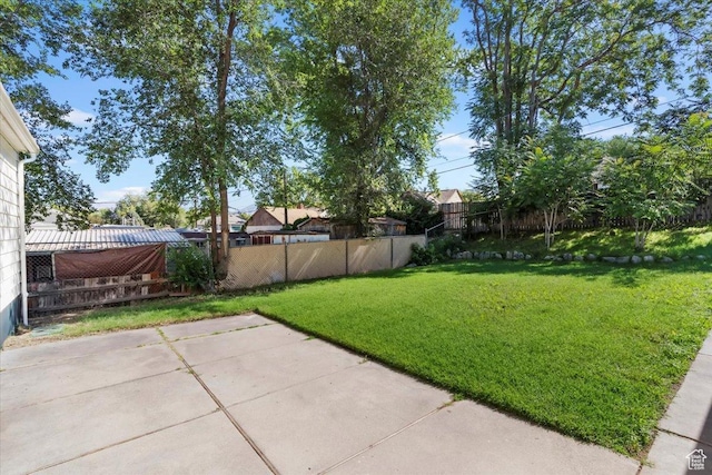 178 Country Club Dr, South Ogden, UT 84405 - fenced backyard with a patio area