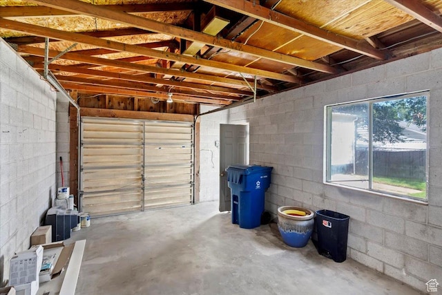 178 Country Club Dr, South Ogden, UT 84405 - garage featuring concrete block wall