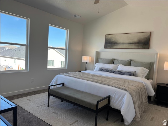 1536 E Pheasant Rd Unit 214, Eagle Mountain, UT 84005 - bedroom featuring carpet flooring and vaulted ceiling