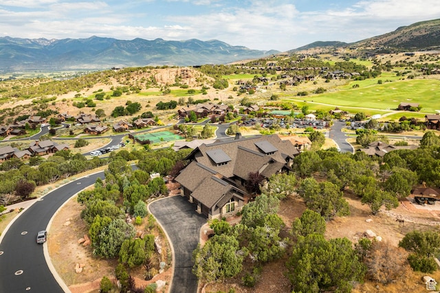 223 N Ibapah Peak Dr, Heber City, UT 84032 - aerial overview of property's location with a mountain backdrop and nearby suburban area