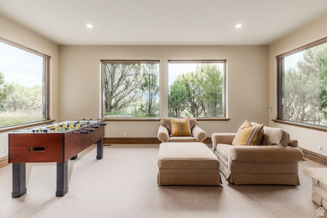 223 N Ibapah Peak Dr, Heber City, UT 84032 - recreation room with recessed lighting and baseboards