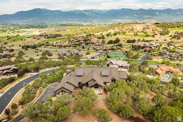 223 N Ibapah Peak Dr, Heber City, UT 84032 - aerial overview of property's location with a mountain backdrop