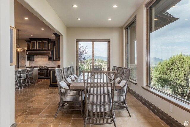 223 N Ibapah Peak Dr, Heber City, UT 84032 - dining room featuring recessed lighting and healthy amount of natural light
