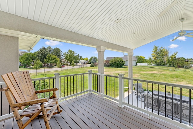 868 W Brandon Dr S, Kaysville, UT 84037 - deck with a yard