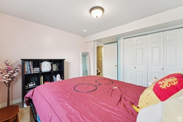 868 W Brandon Dr S, Kaysville, UT 84037 - bedroom featuring a closet and carpet floors