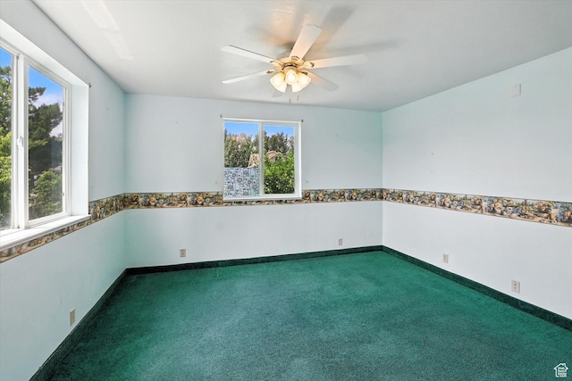 390 N 400 W, Malad City, ID 83252 - carpeted spare room with healthy amount of natural light and a ceiling fan