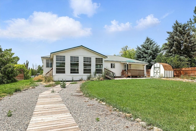 390 N 400 W, Malad City, ID 83252 - rear view of property with a storage unit