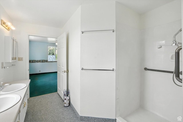 390 N 400 W, Malad City, ID 83252 - bathroom with double vanity and a shower