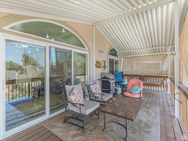 2287 N 470 E, Provo, UT 84604 - wooden terrace featuring a grill