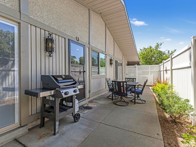 4856 S 1690 E # 88, Salt Lake City, UT 84117 - fenced backyard with a patio area, outdoor dining space, and grilling area