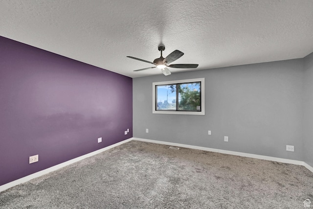 5577 W 4000 S, Hooper, UT 84315 - unfurnished room featuring a ceiling fan, a textured ceiling, and carpet