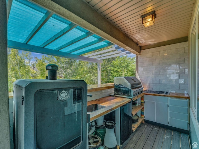 8503 S Spiral Jetty Cir W Unit 2083, West Jordan, UT 84081 - wooden deck with area for grilling